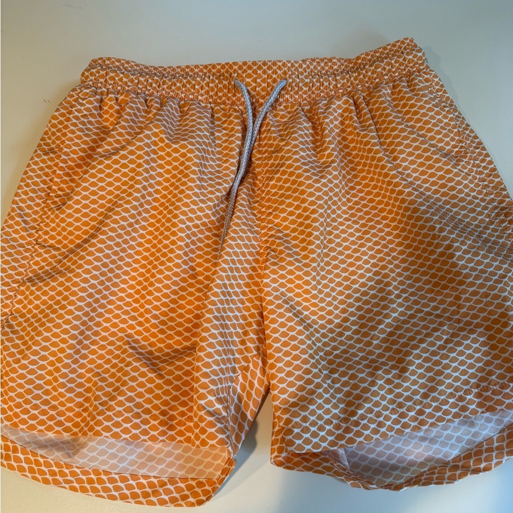 Orange Swim Trunks